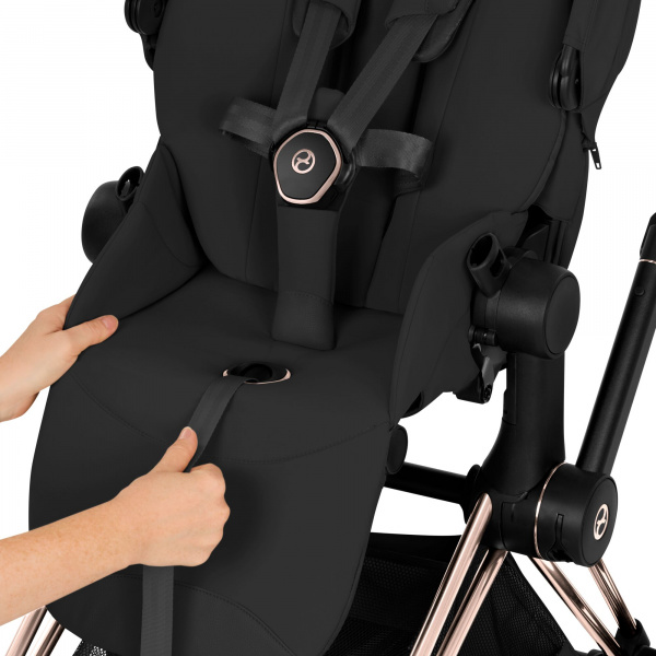 Poussette priam 5 sepia black châssis matt black Cybex