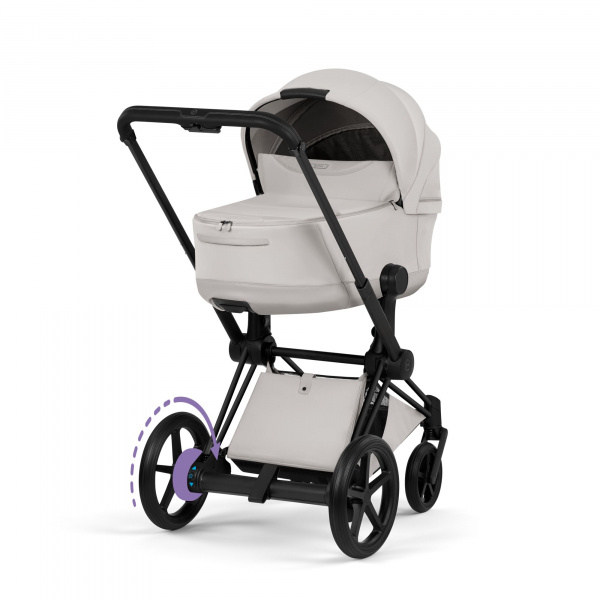 Poussette électrique e-priam 3 city grey châssis matt black Cybex