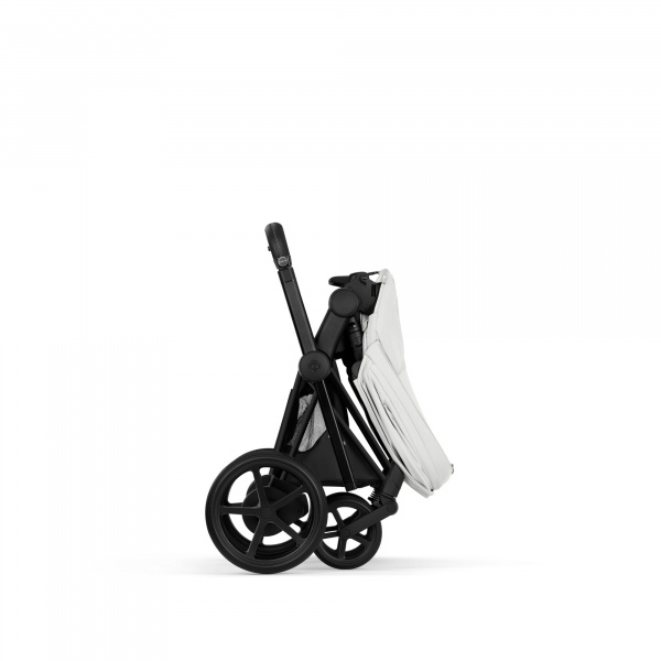 Poussette électrique e-priam 3 off white châssis matt black Cybex