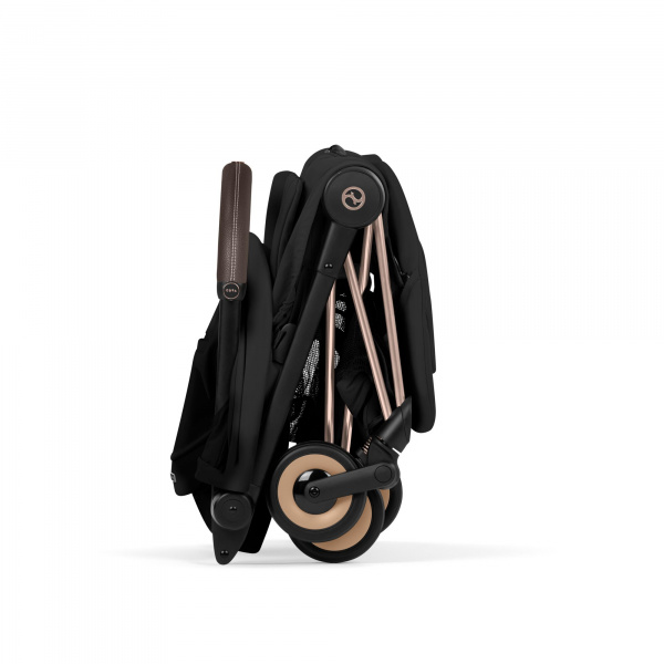 Poussette compacte voyage coya 2 style châssis rosegold sepia black Cybex