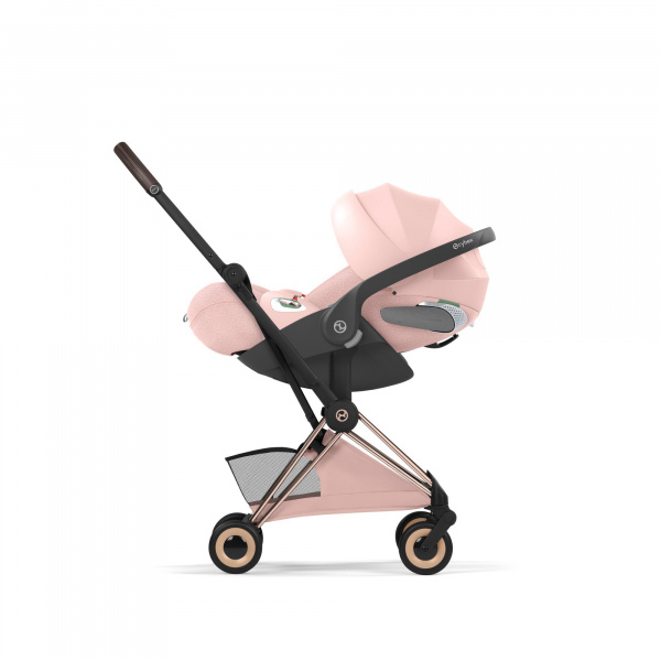 Poussette compacte voyage coya 2 style châssis rosegold peach pink Cybex