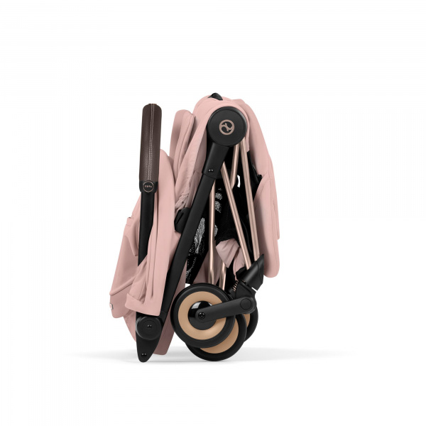 Poussette compacte voyage coya 2 style châssis rosegold peach pink Cybex