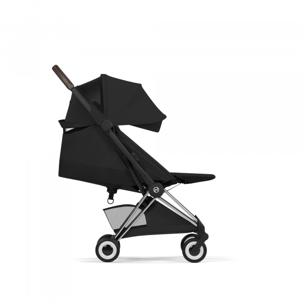 Poussette compacte voyage coya 2 style châssis chrome sepia black Cybex