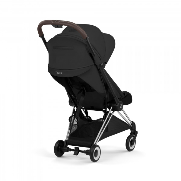 Poussette compacte voyage coya 2 style châssis chrome sepia black Cybex