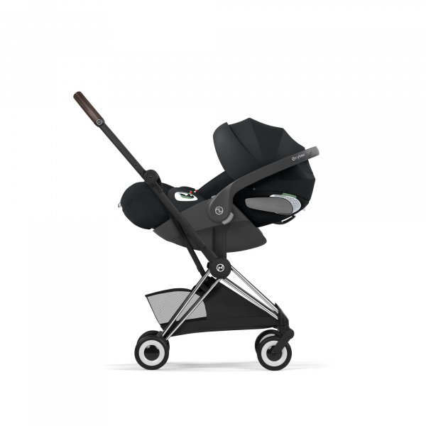 Poussette compacte voyage coya 2 style châssis chrome sepia black Cybex