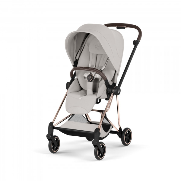 Poussette compacte mios 4 city grey châssis rosegold Cybex