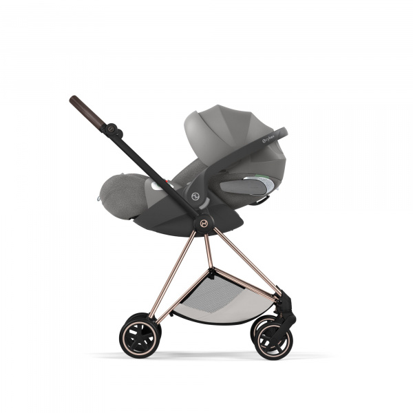 Poussette compacte mios 4 city grey châssis rosegold Cybex