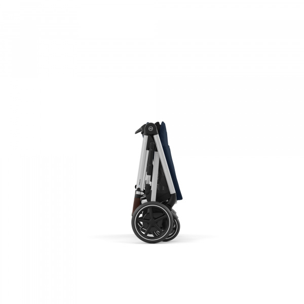 Poussette e-gazelle s moon black châssis noir Cybex