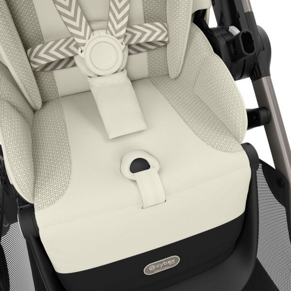 Poussette e-gazelle s seashell beige châssis taupe Cybex