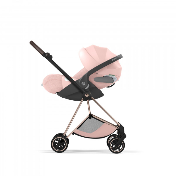 Poussette compacte mios 4 peach pink châssis rosegold Cybex