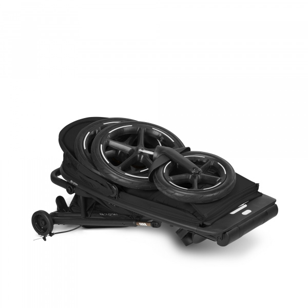 Poussette avi spin 3 roues tout-terrain et running moon black Cybex