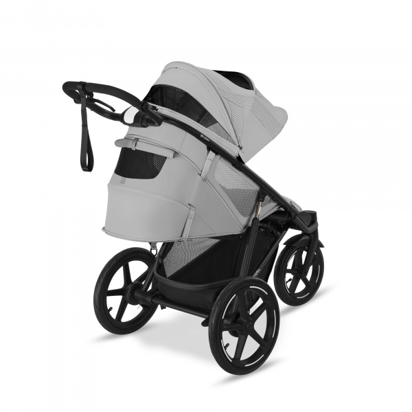 Poussette avi spin 3 roues tout-terrain et running moon black Cybex