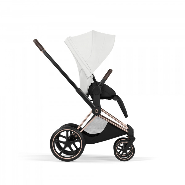 Poussette priam 5 off white châssis rosegold Cybex