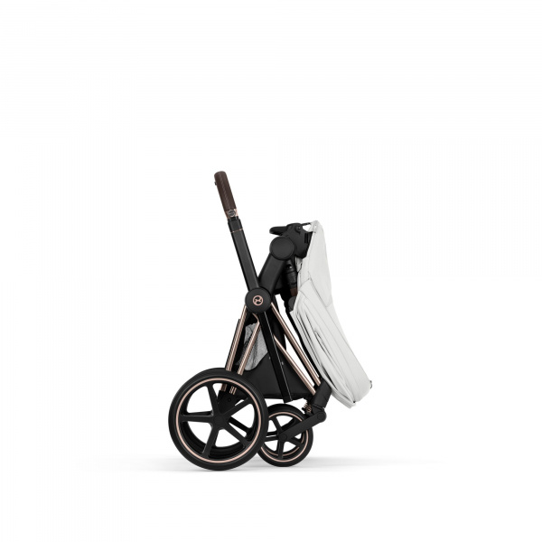 Poussette priam 5 off white châssis rosegold Cybex