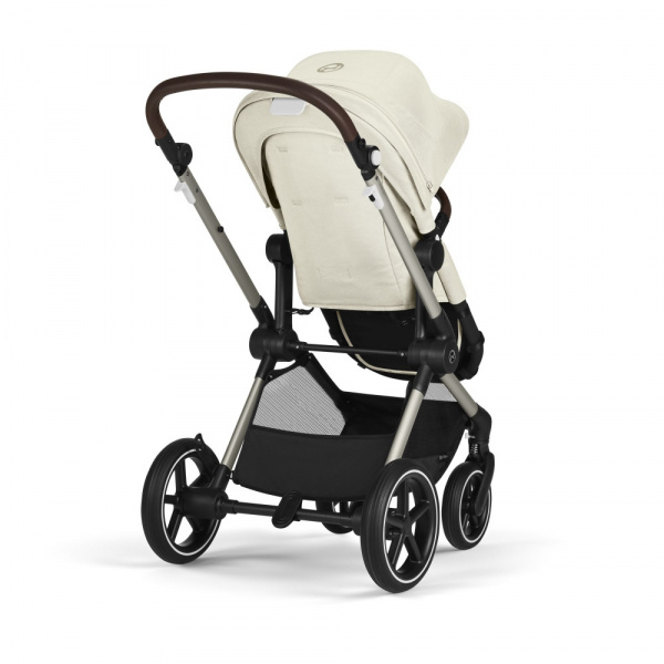 Poussette eos lux 2-en-1 moon black châssis noir Cybex