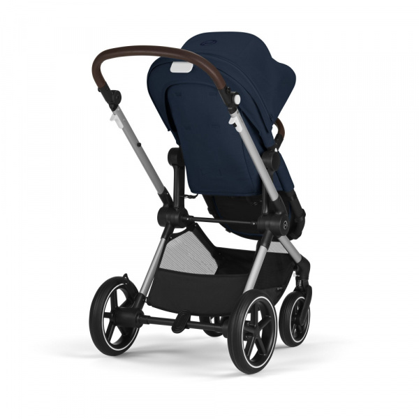 Poussette eos lux 2-en-1 ocean blue châssis silver Cybex