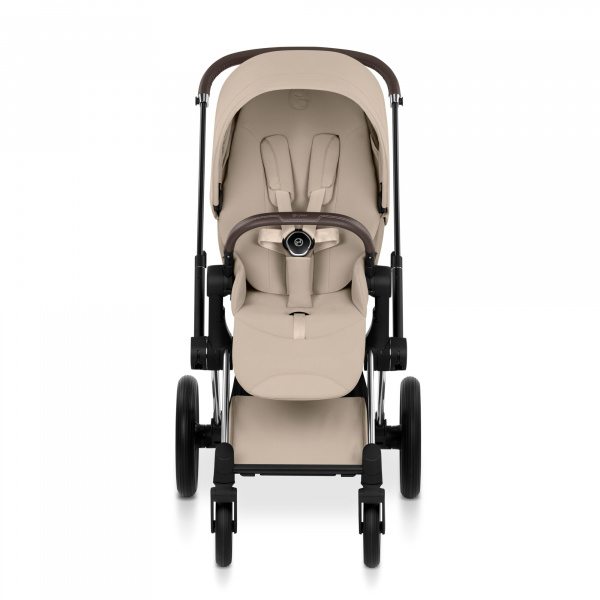 Poussette priam 5 cozy beige châssis chrome Cybex