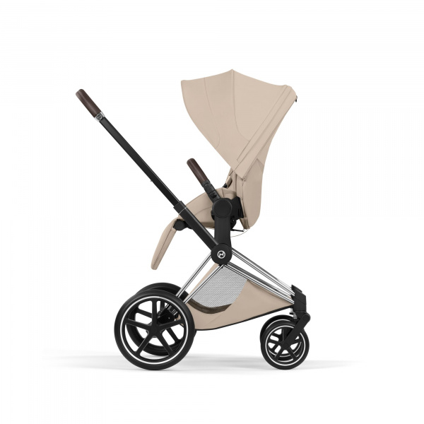 Poussette priam 5 cozy beige châssis chrome Cybex