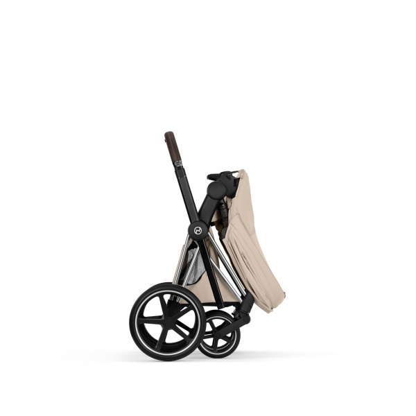 Poussette priam 5 cozy beige châssis chrome Cybex