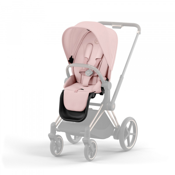Poussette e-priam 2 cozy beige châssis rose gold Cybex