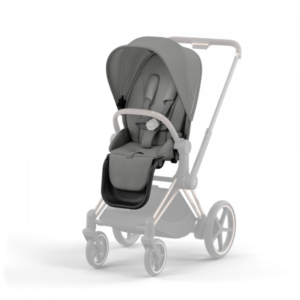 Poussette e-priam 2 mirage grey châssis rose gold Cybex
