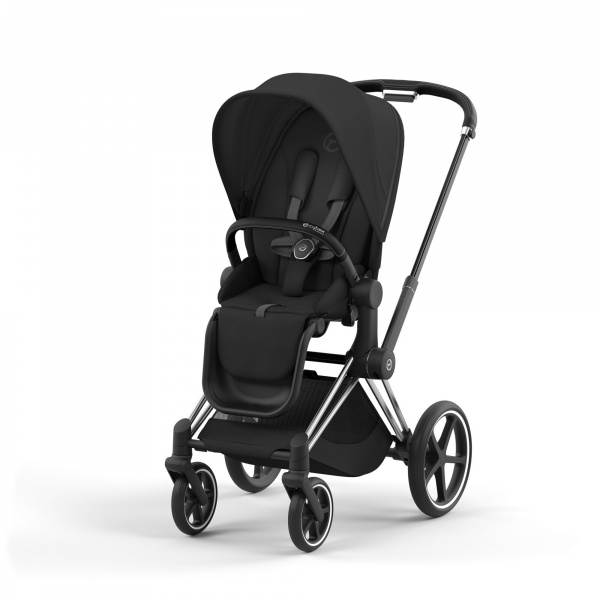 Poussette priam 4 sepia black châssis chrome black Cybex