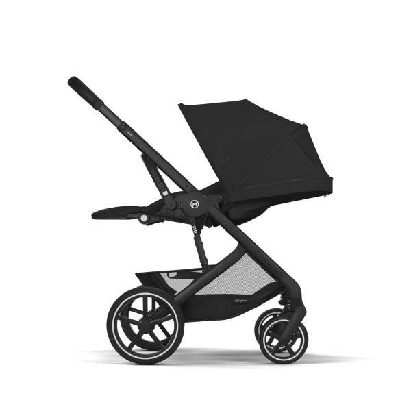 Poussette balios s lux 3 moon black châssis noir Cybex