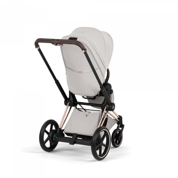 Poussette électrique e-priam 3 city grey châssis rosegold Cybex