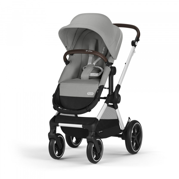 Poussette eos lux 2-en-1 moon black châssis noir Cybex
