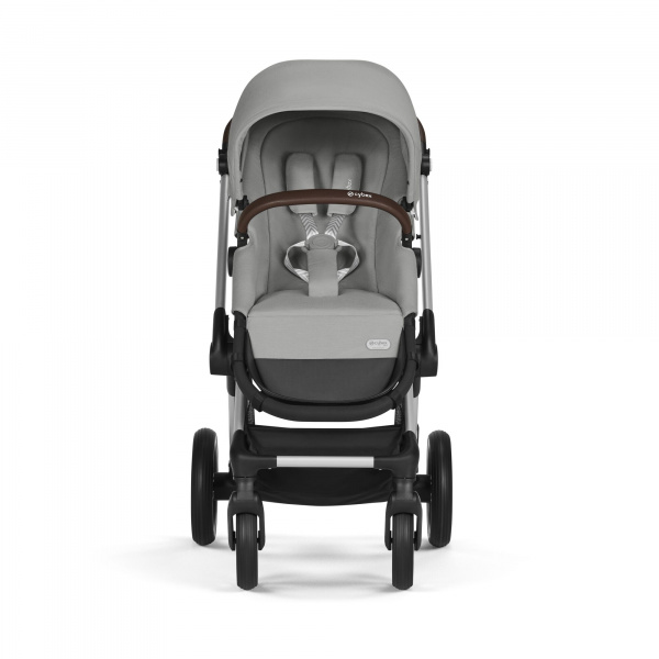Poussette eos lux 2-en-1 moon black châssis noir Cybex