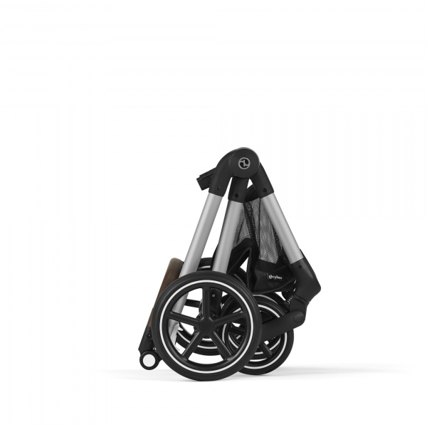 Poussette eos lux 2-en-1 moon black châssis noir Cybex