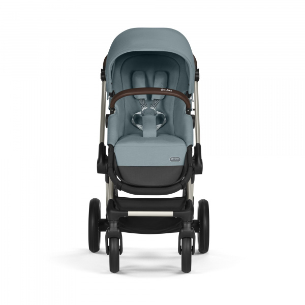 Poussette eos lux 2-en-1 stormy blue châssis taupe Cybex