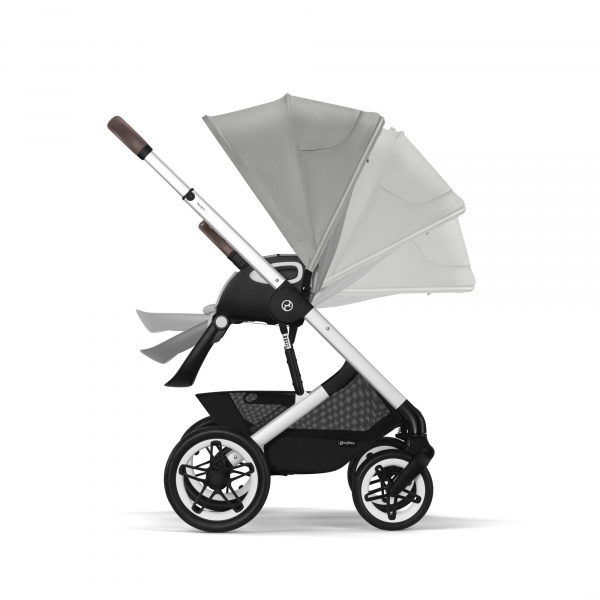 Poussette talos s lux 2 stone grey châssis silver Cybex