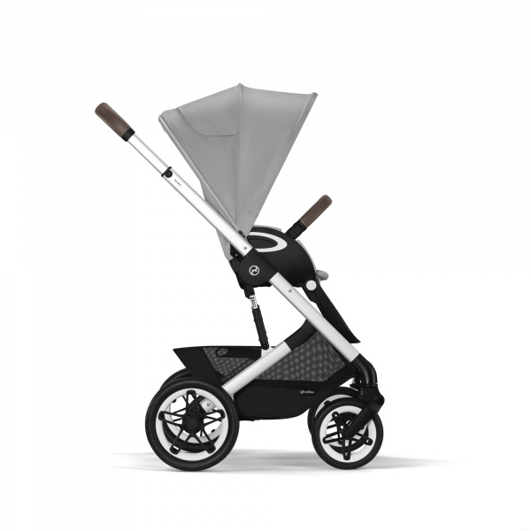Poussette talos s lux 2 stone grey châssis silver Cybex