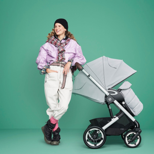 Poussette talos s lux 2 stormy blue châssis taupe Cybex