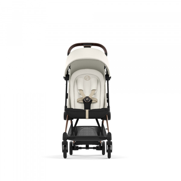 Poussette compacte coya off white châssis rosegold Cybex