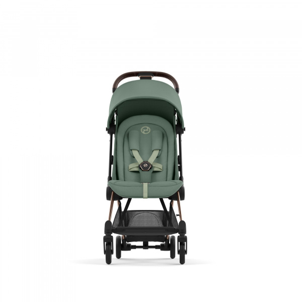 Poussette compacte coya leaf green châssis rosegold Cybex