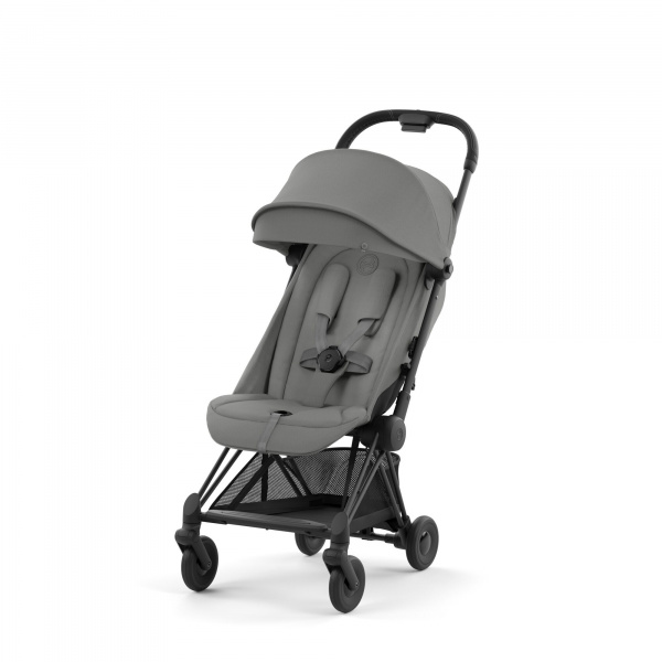 Poussette compacte coya mirage grey châssis matt black Cybex
