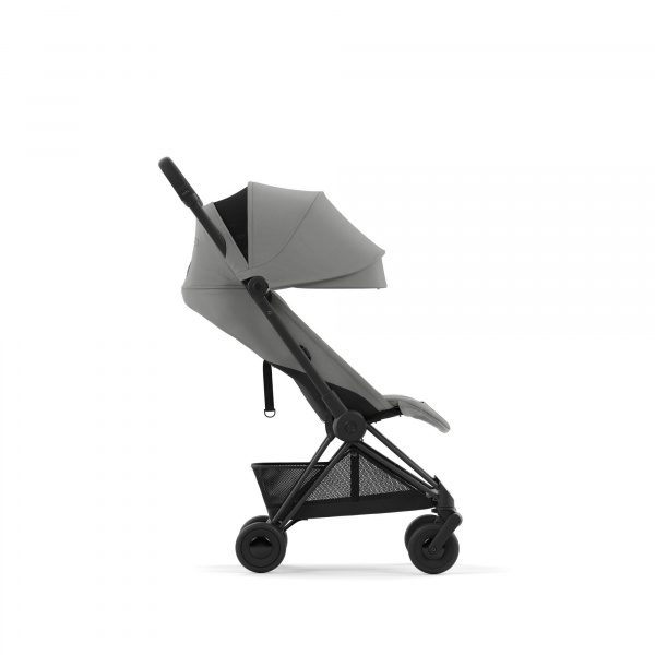 Poussette compacte coya mirage grey châssis matt black Cybex