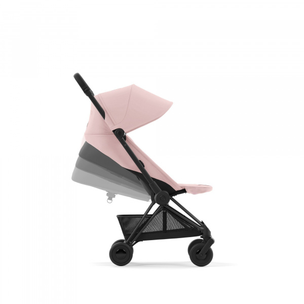 Poussette compacte coya peach pink châssis matt black Cybex