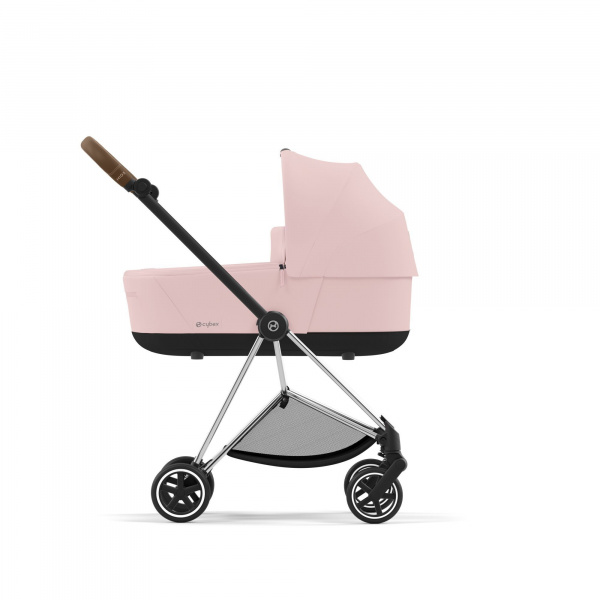 Poussette duo mios 3 off white châssis chrome brown + nacelle luxe Cybex