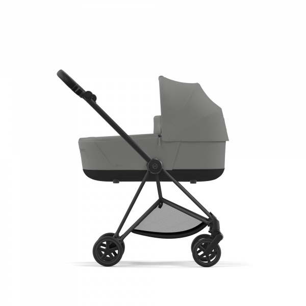 Poussette duo mios 3 mirage grey châssis matt black + nacelle luxe Cybex