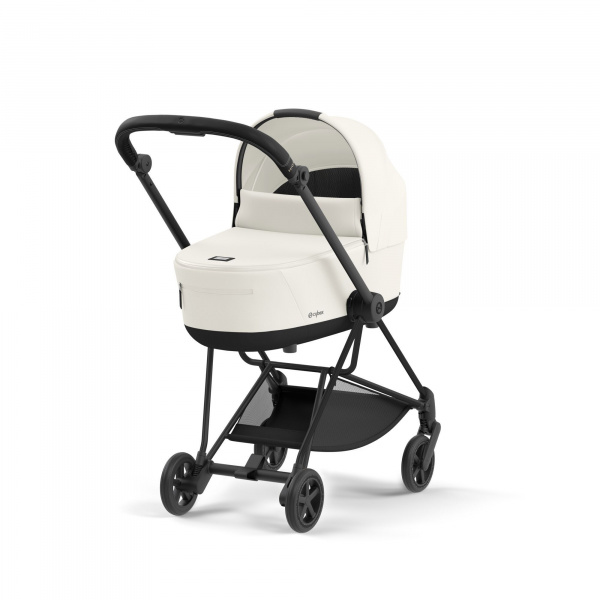 Poussette duo mios 3 off white châssis matt black + nacelle luxe Cybex