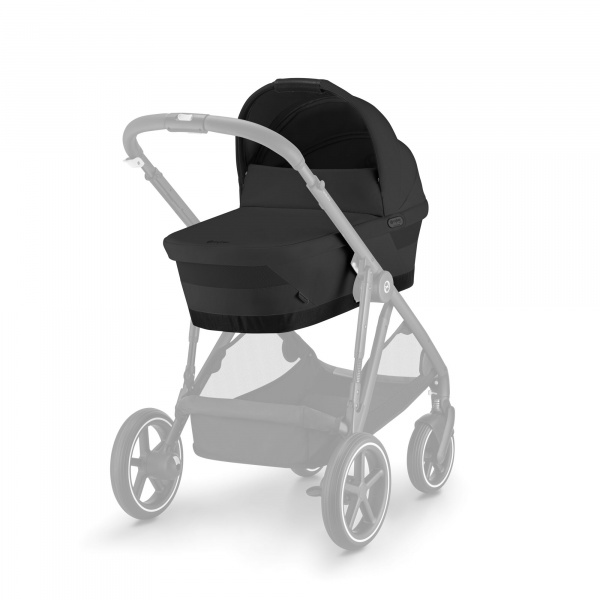 Poussette duo gazelle s moon black châssis noir + nacelle Cybex