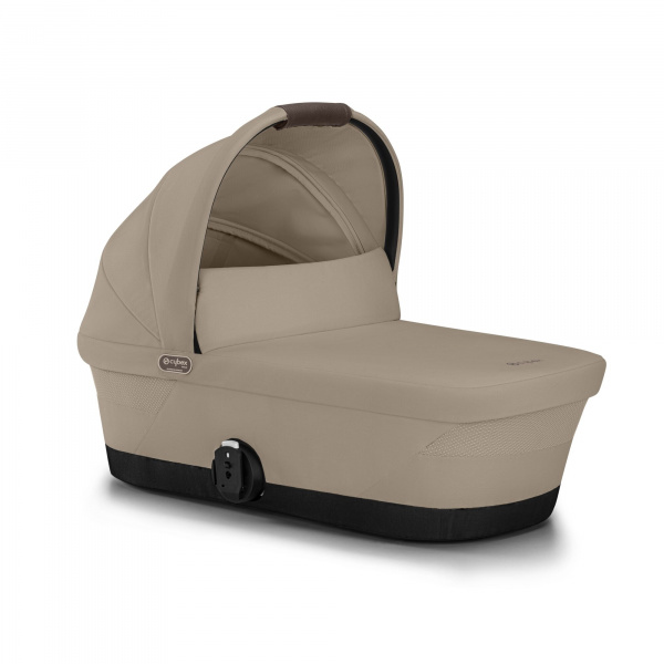 Poussette duo gazelle s almond beige châssis taupe + nacelle Cybex