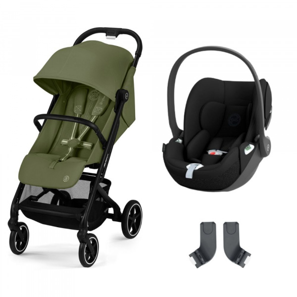 Poussette duo beezy 3 moss green + cloud t i-size Cybex