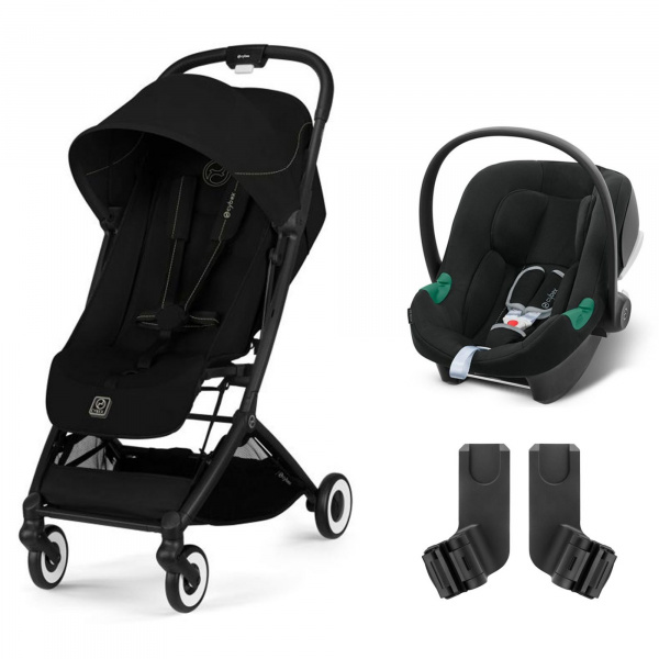 Poussette duo orfeo 2 magic black + aton b2 i-size Cybex