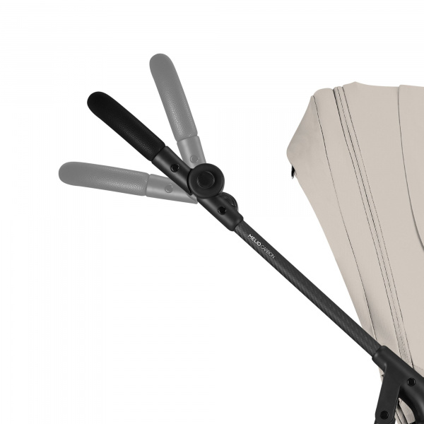 Poussette duo melio carbon 6 dune grey avec siège auto cloud t i-size Cybex