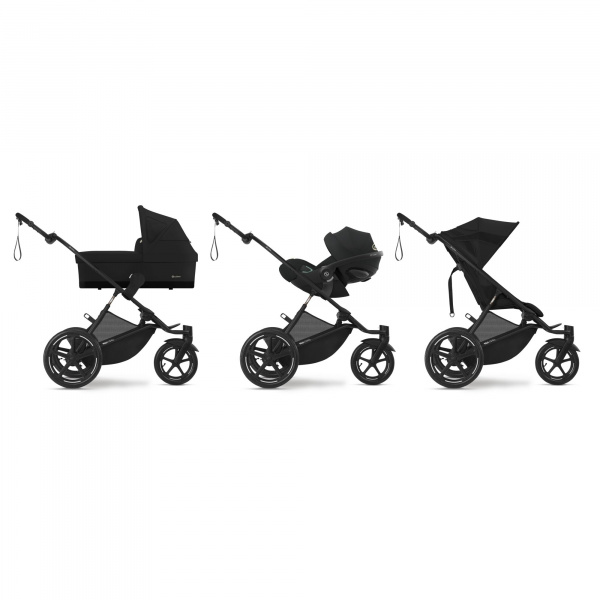 Poussette duo avi spin moon black + nacelle cot s Cybex
