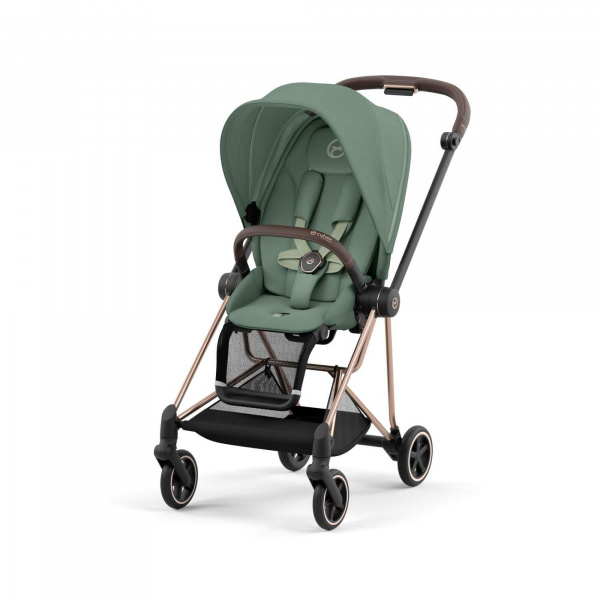 Poussette duo mios 3 leaf green châssis rose gold + cloud t i-size Cybex